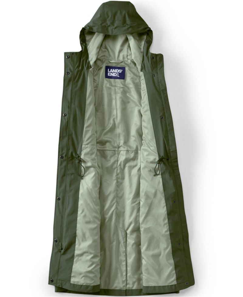 Plus Size Squall Packable Long Raincoat