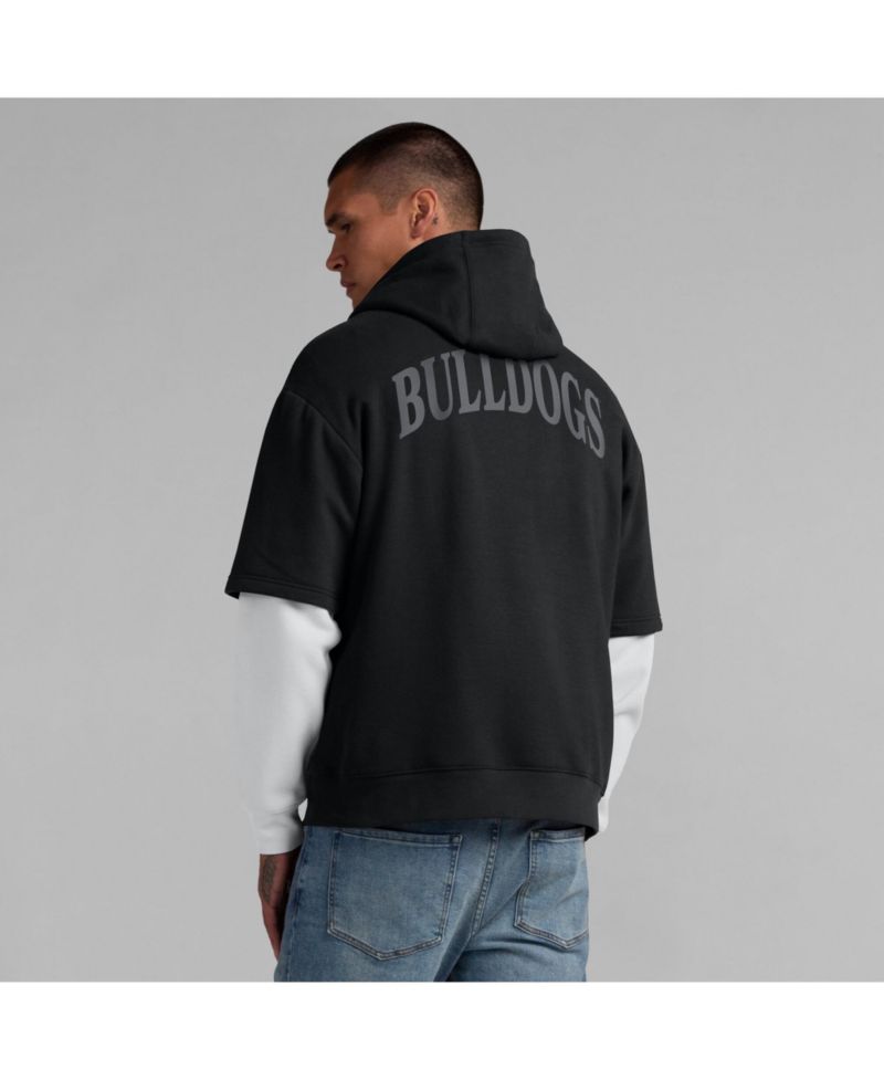 Men's Black Georgia Bulldogs Sleek Pullover Hoodie