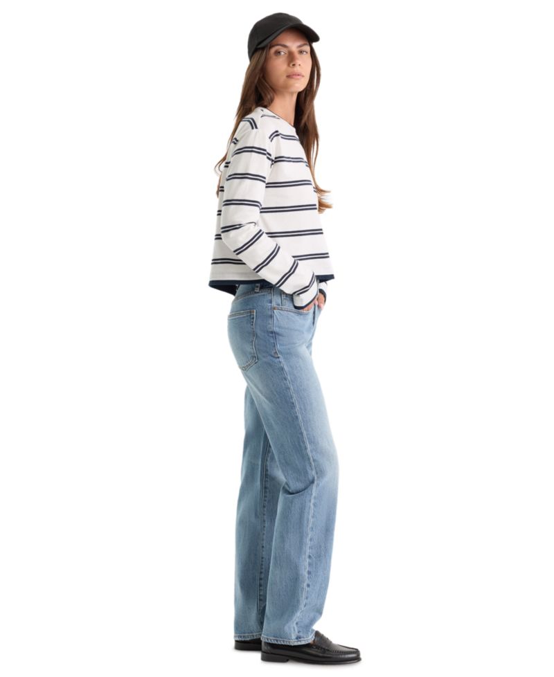 Women's Vintage Mid-Rise Straight Jeans