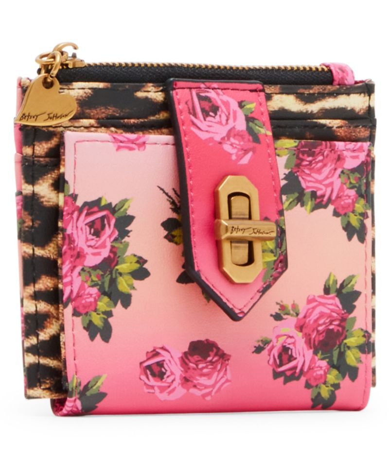 Leopard Floral Bifold Wallet