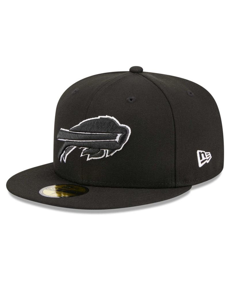 Men's Black Buffalo Bills Main Patch 59FIFTY Fitted Hat