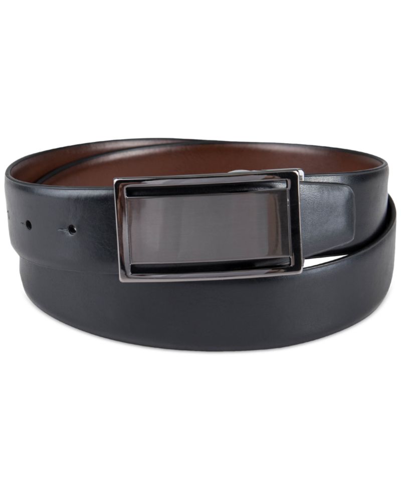Men's Reversible Cut-Out Plaque Belt