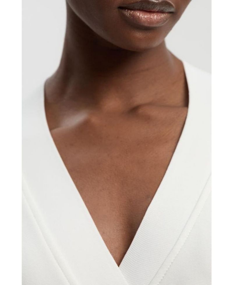 Women's Bandage Zip Detail Midi Dress