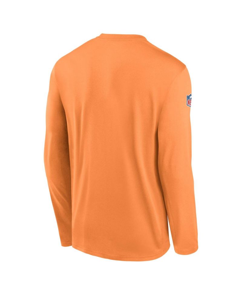 Men's Orange Tampa Bay Buccaneers Legend Small Logo Performance Long Sleeve T-Shirt