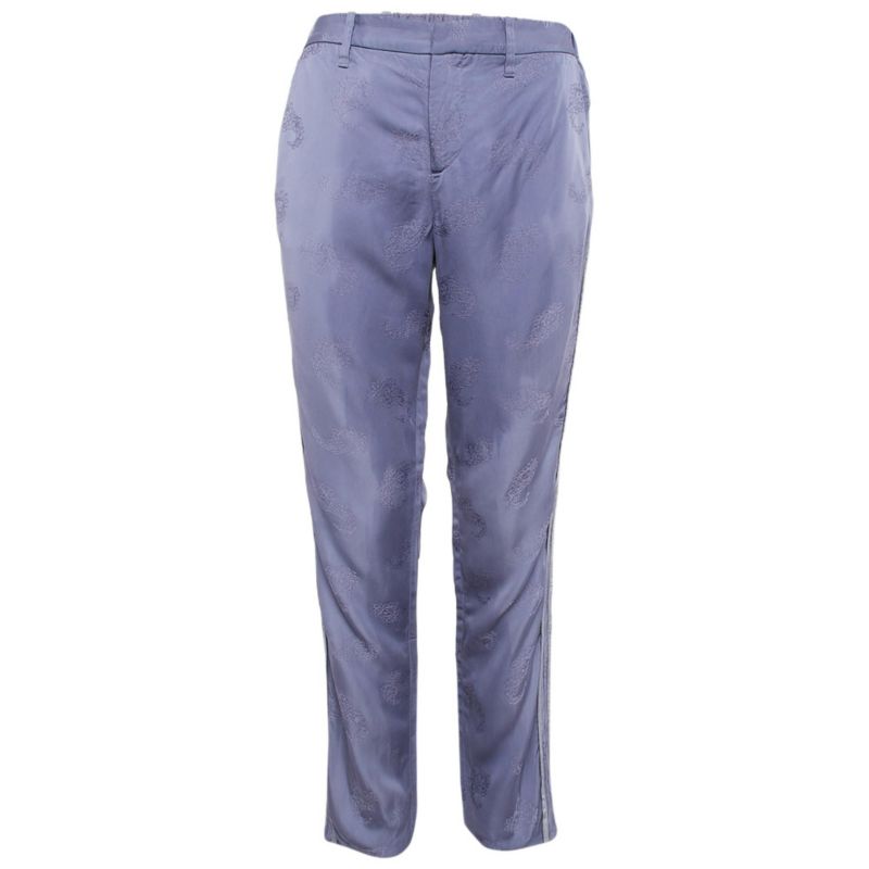 Women's Floral Jacquard Trousers