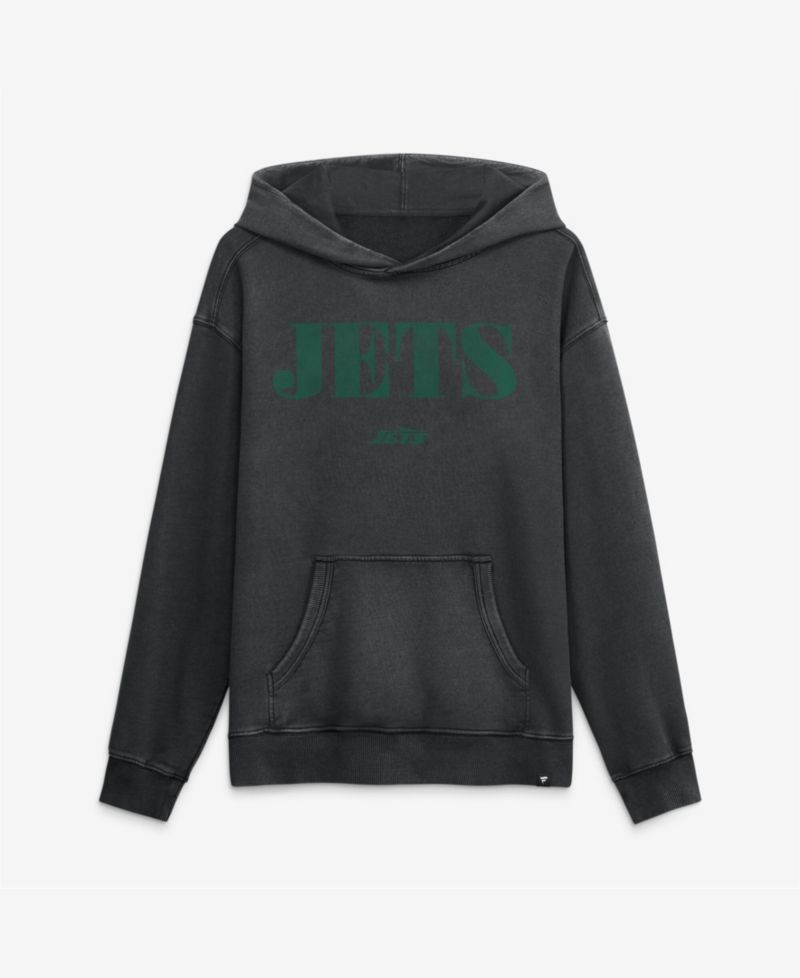 Men's Black New York Jets Relaxed Intense Rivalry French Terry Hoodie