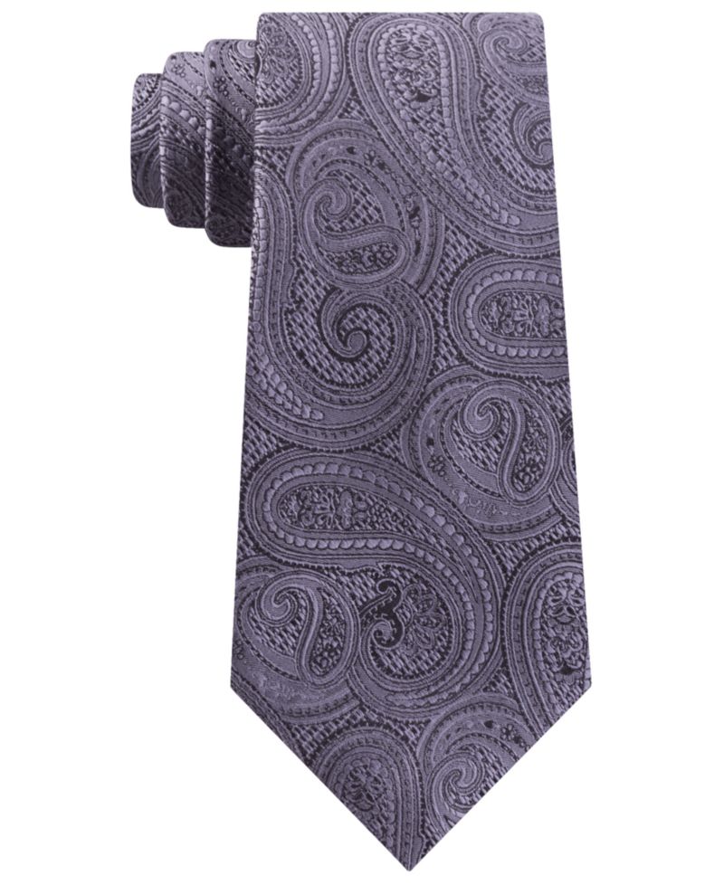 Men's Rich Texture Paisley Silk Tie
