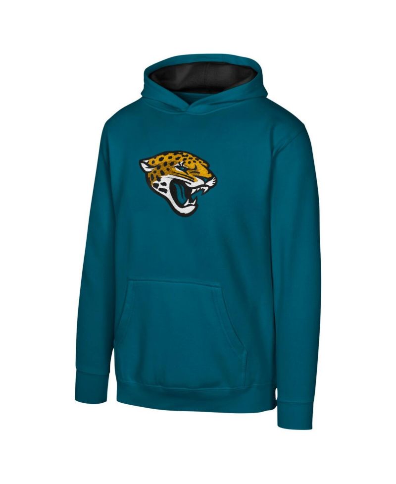 Big Boys and Girls Teal Jacksonville Jaguars Prime Pullover Hoodie