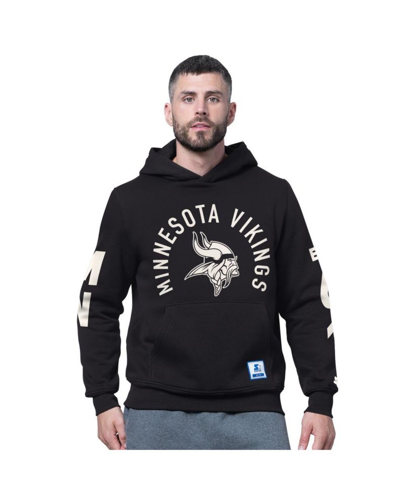 Men's Black Minnesota Vikings Handoff Fleece Hoodie Sweatshirt