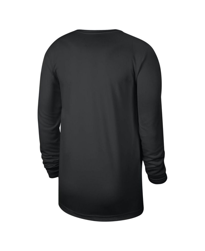 Men's and Women's Black Brooklyn Nets 2023/24 Legend On-Court Practice Long Sleeve T-shirt