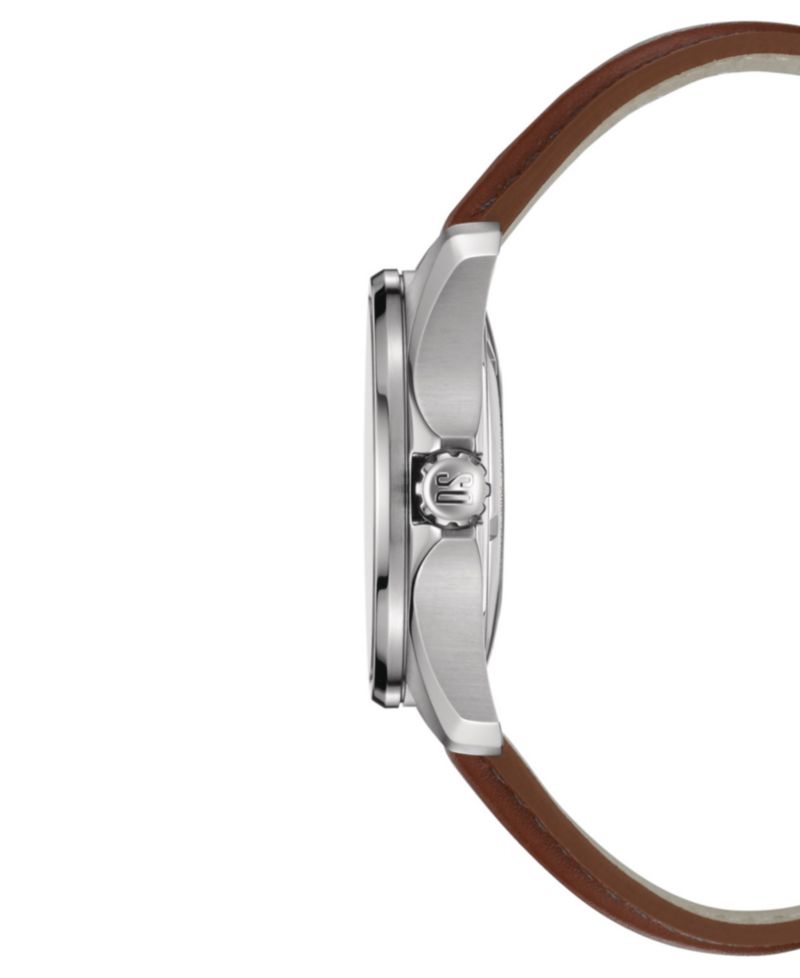 Men's Swiss Automatic DS Action Brown Leather Strap Watch 41mm