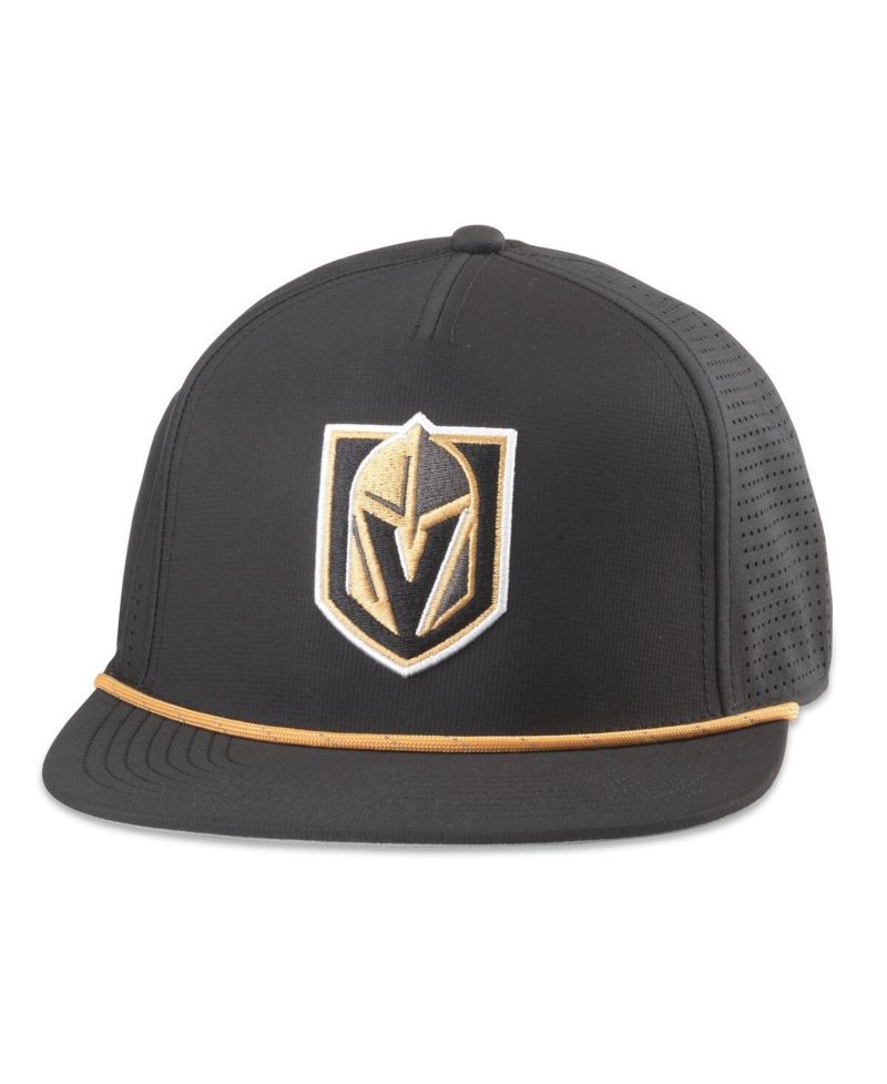 Men's Black Vegas Golden Knights Buxton Pro Tech Adjustable Hat