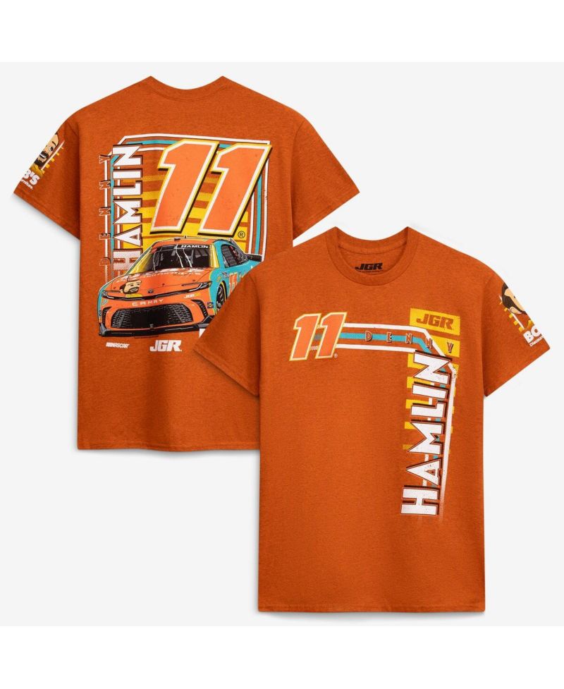 Men's Orange Denny Hamlin 11 Bob's Discount Furniture T-Shirt