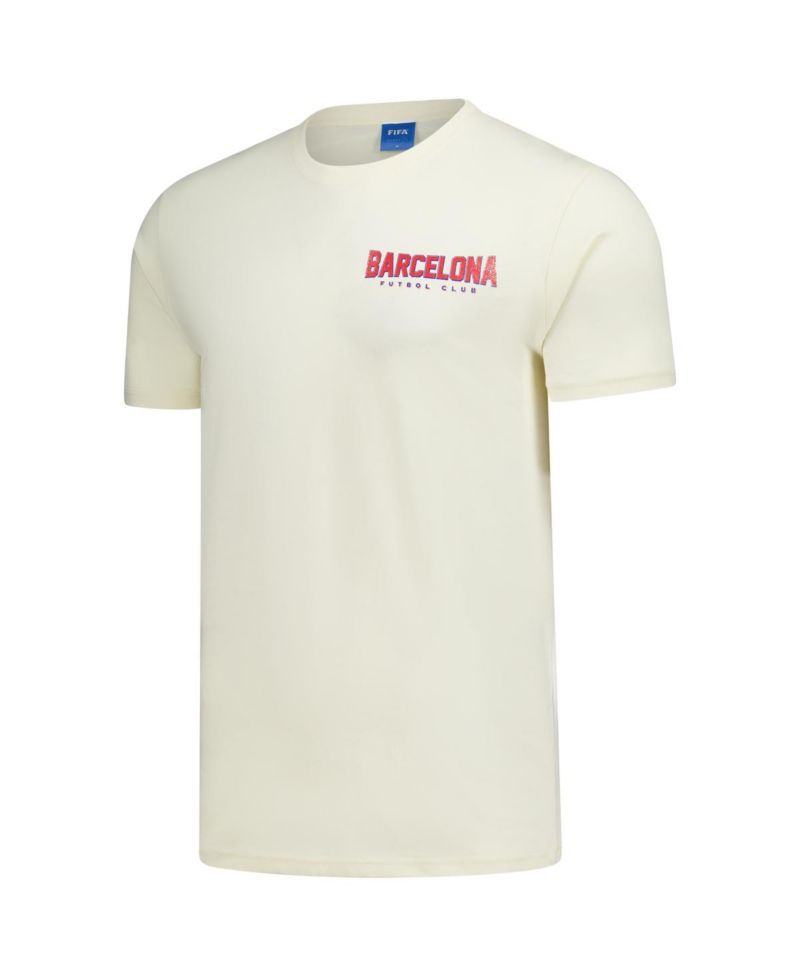 Men's and Women's Cream Barcelona Champion T-Shirt