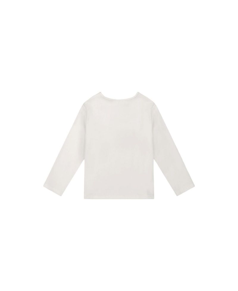 Big Girls 6 -14 Brushed Rib Crew Neck Top