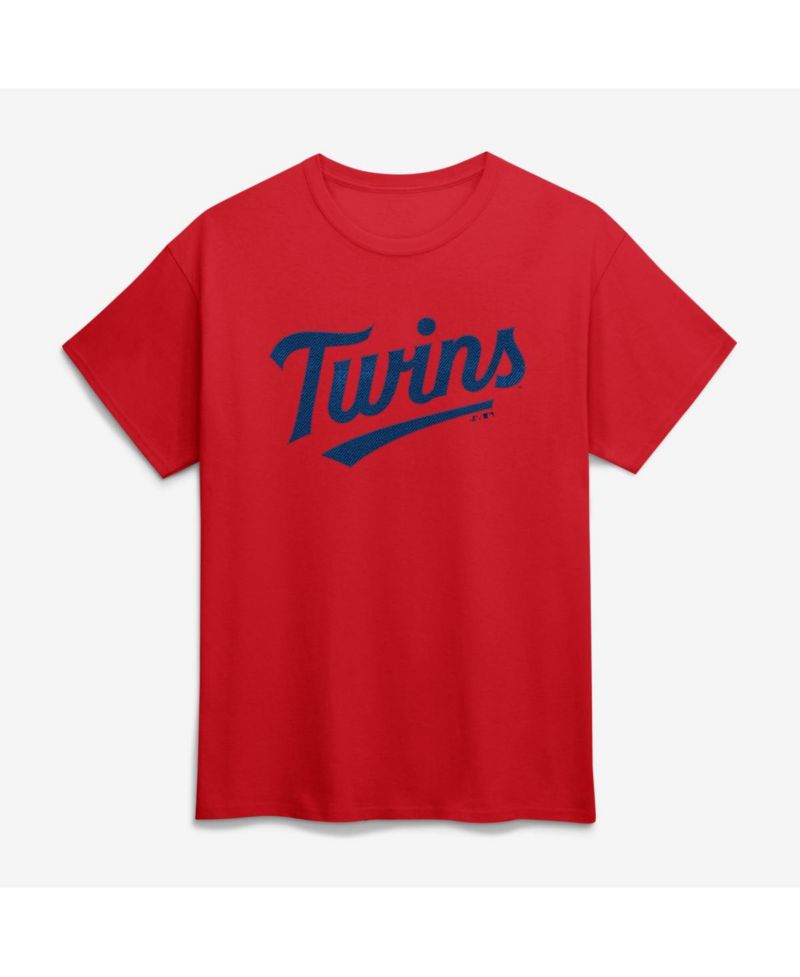 Men's Red Minnesota Twins Wordmark T-Shirt