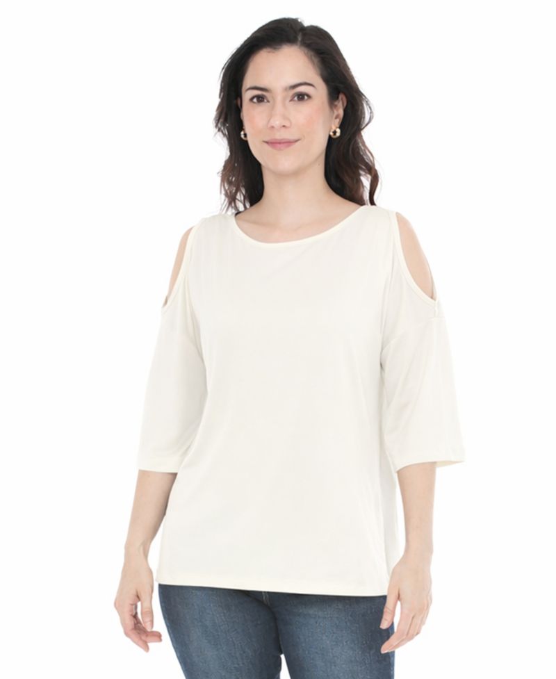 Women's Casual Cold Shoulder Pullover Top