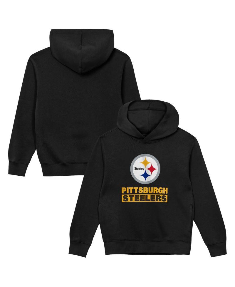 Toddler Black Pittsburgh Steelers Back to Basics Hoodie