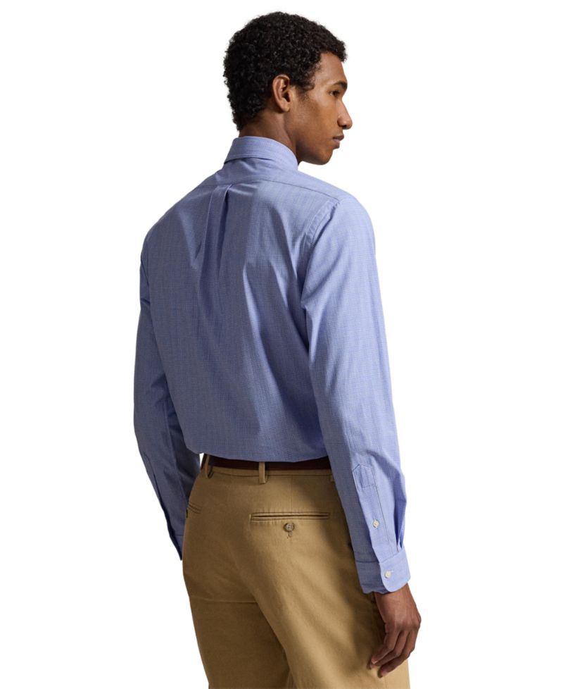 Men's Checked Stretch Poplin Shirt