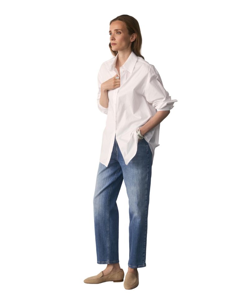 Women's Claudia Cotton-Blend Oversized Long-Sleeve Button-Down Shirt