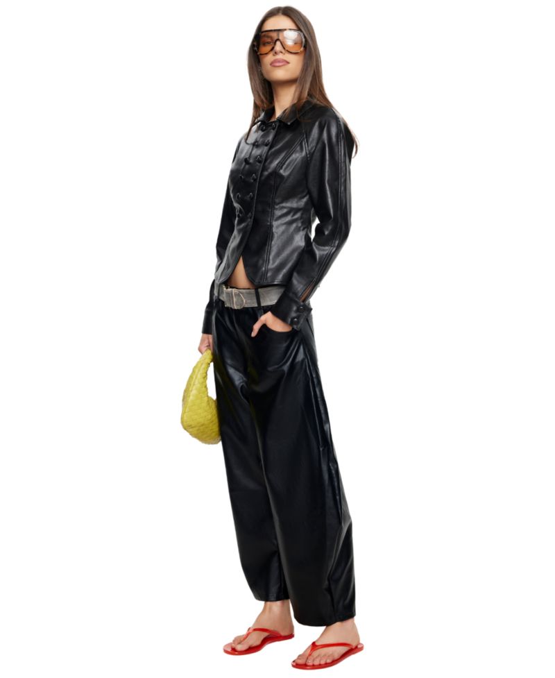 Women's Polo Collar Button-Front Form Jacket