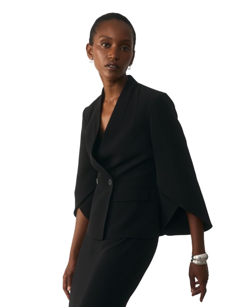 Women's Ansdell Clever Crepe Cape-Sleeve Blazer