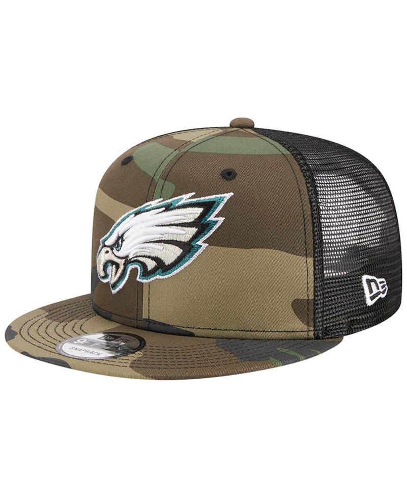 Men's Camo Philadelphia Eagles Main Trucker 9FIFTY Snapback Hat