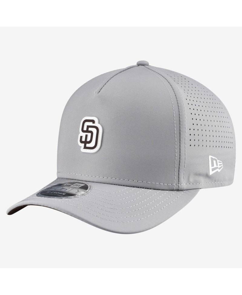 Men's Gray San Diego Padres Micro Logo 9FORTY M-Crown A-Frame Adjustable Hat