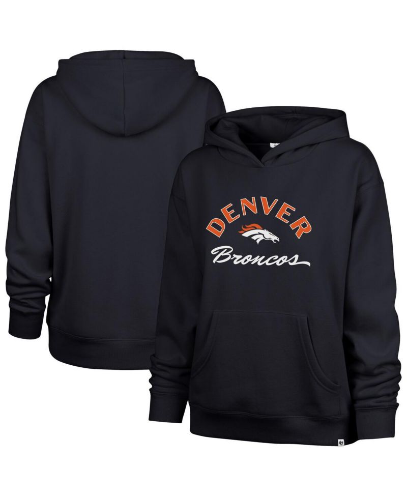 Women's Navy Denver Broncos Whirlwind Naomi Pullover Hoodie