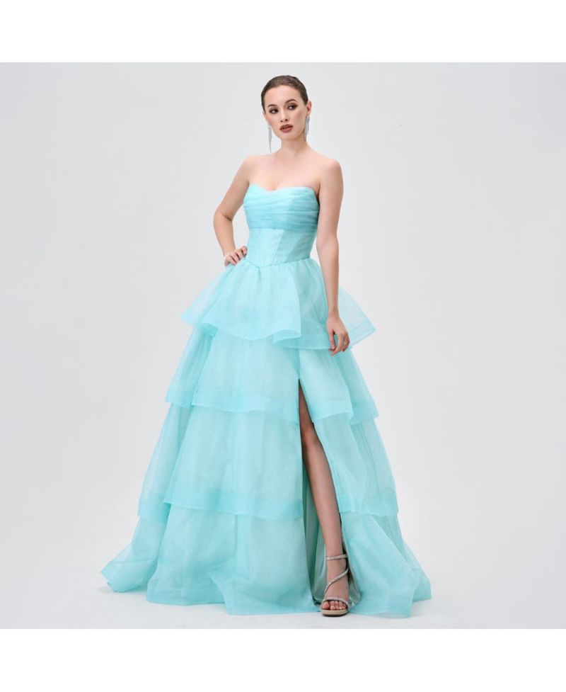 Women's Tiff Strapless Tiered Ball Gown