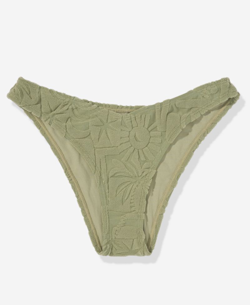Women's Palmcation Textured V Swim Bottoms