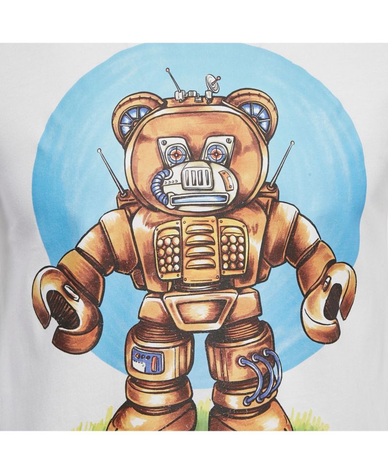 Men's Cotton Robotic Teddy Print T-Shirt
