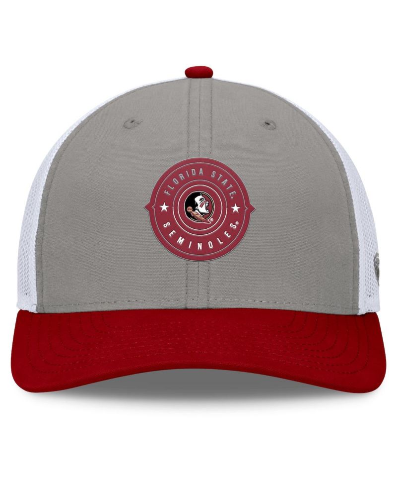 Men's Gray/Garnet Florida State Seminoles Rob Trucker Adjustable Hat