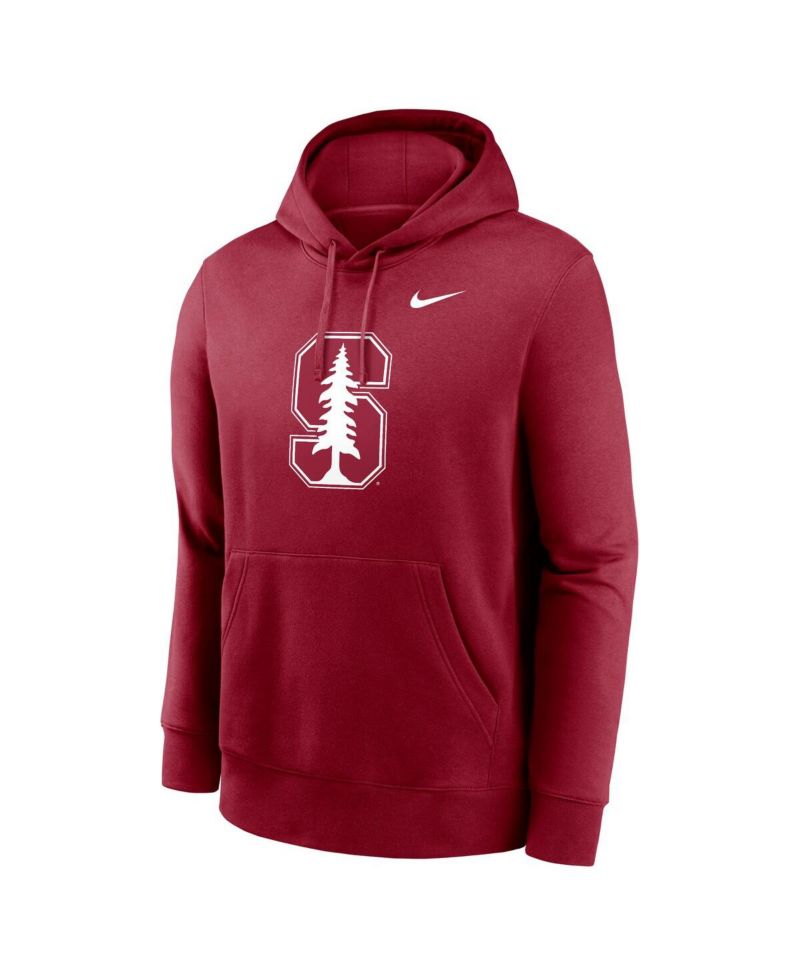 Men's Cardinal Stanford Cardinal Primetime Evergreen Club Fleece Pullover Hoodie