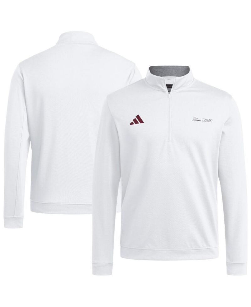 Men's White Texas A&M Aggies Elevated Quarter-Zip Jacket