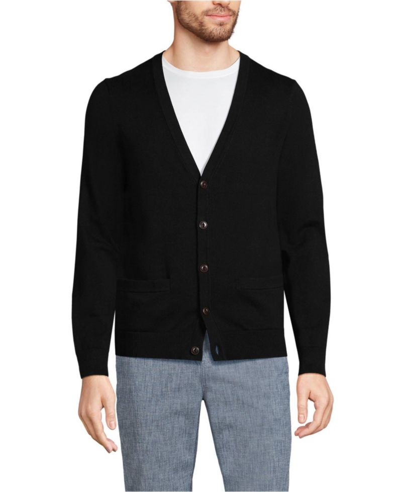 Men's Fine Gauge Cotton Cardigan