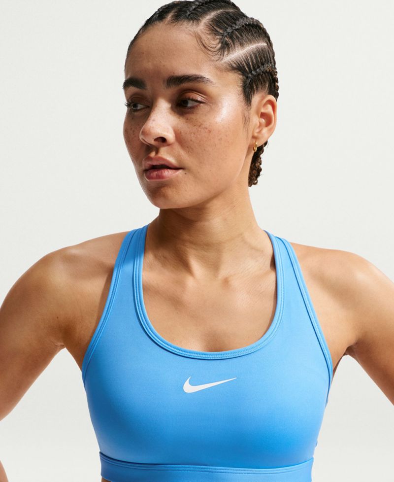 Plus Size Active Medium-Support Padded Logo Sports Bra