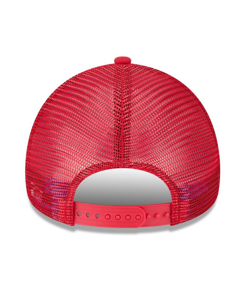 Men's Red Washington Nationals 2025 Big League Chew A-Frame 9FORTY Adjustable Trucker Hat