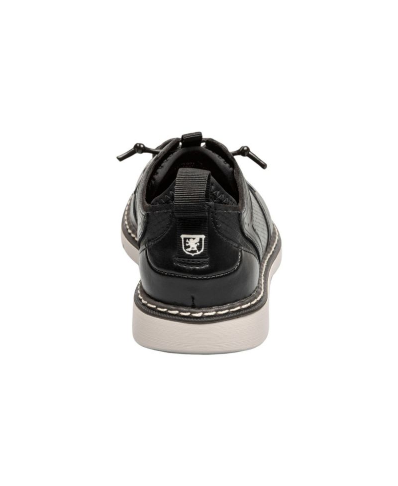 Little and Big Boys Sync Plain Toe Elastic Lace Up Dress Shoe