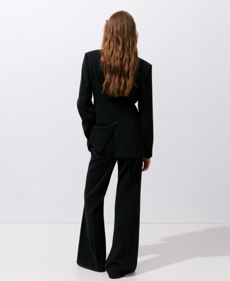 Women's High-Waist Wide-Leg Suits Pants