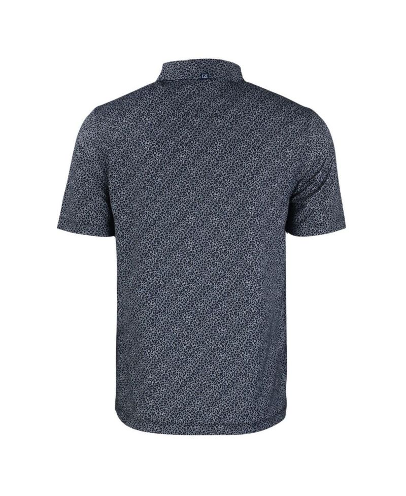 Men's Black Ohio State Buckeyes Pike Eco Pebble Print Stretch Polo