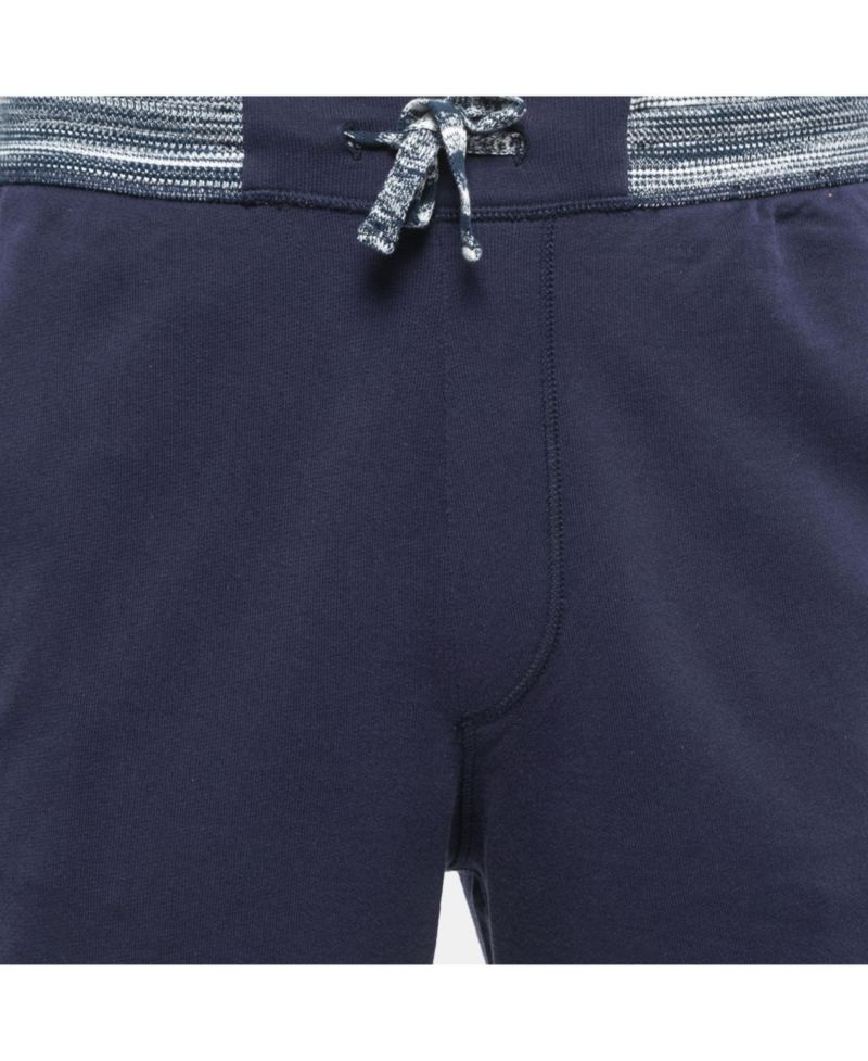 Women's Navy Blue Cotton Drawstring Lounge Pants