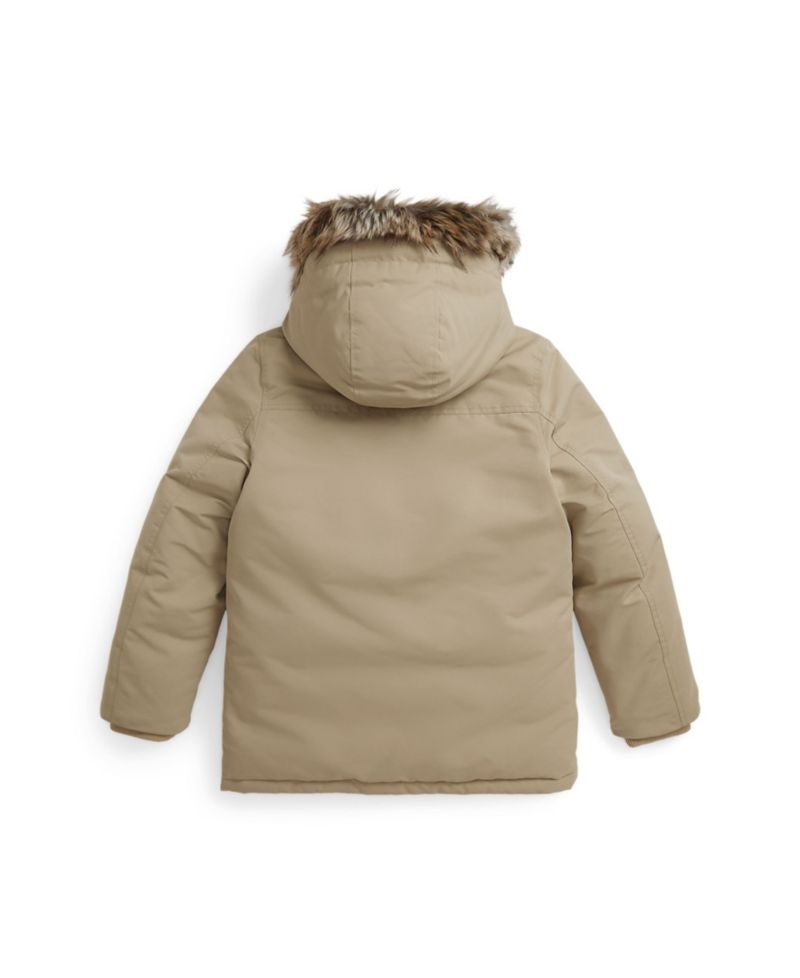 Big Boys' Faux-Fur-Trim Down Parka