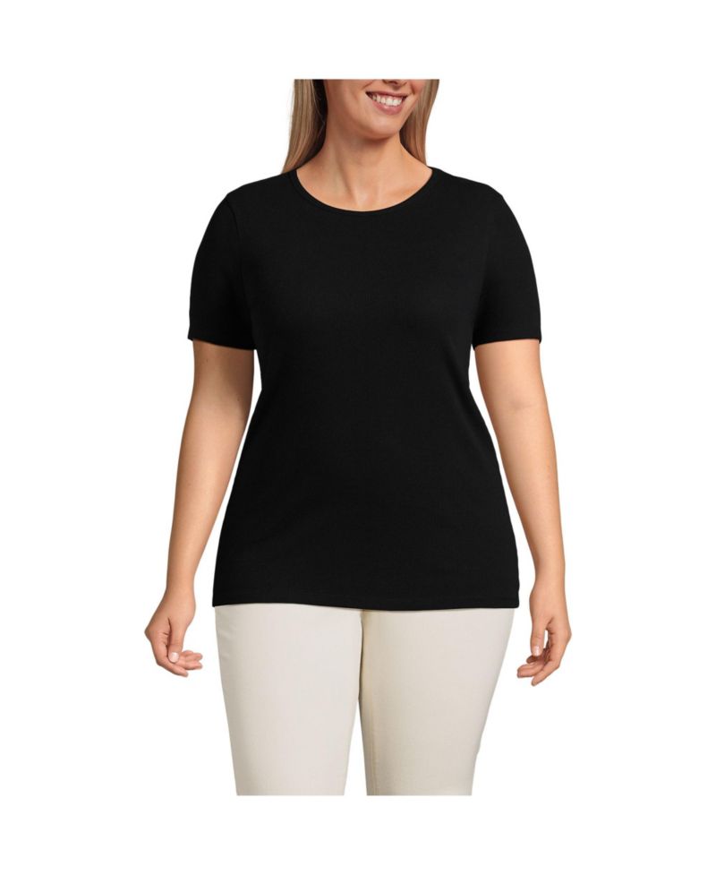 Plus Size Cotton Rib T-shirt