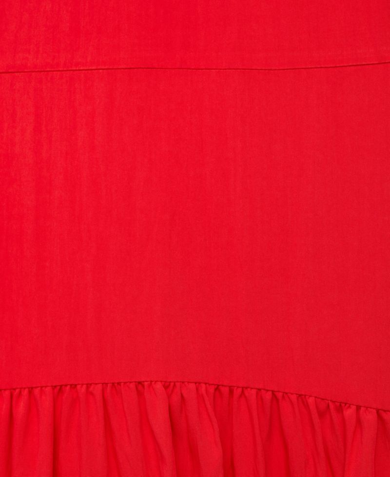 Women's Ruched Hem Long Dress