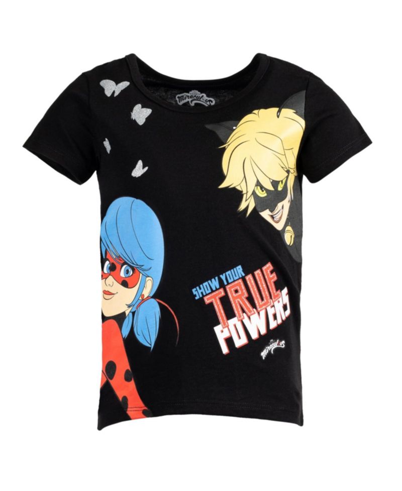 Rena Rouge Cat Noir Ladybug Girls 3 Pack T-Shirts Little Kid to Big Kid