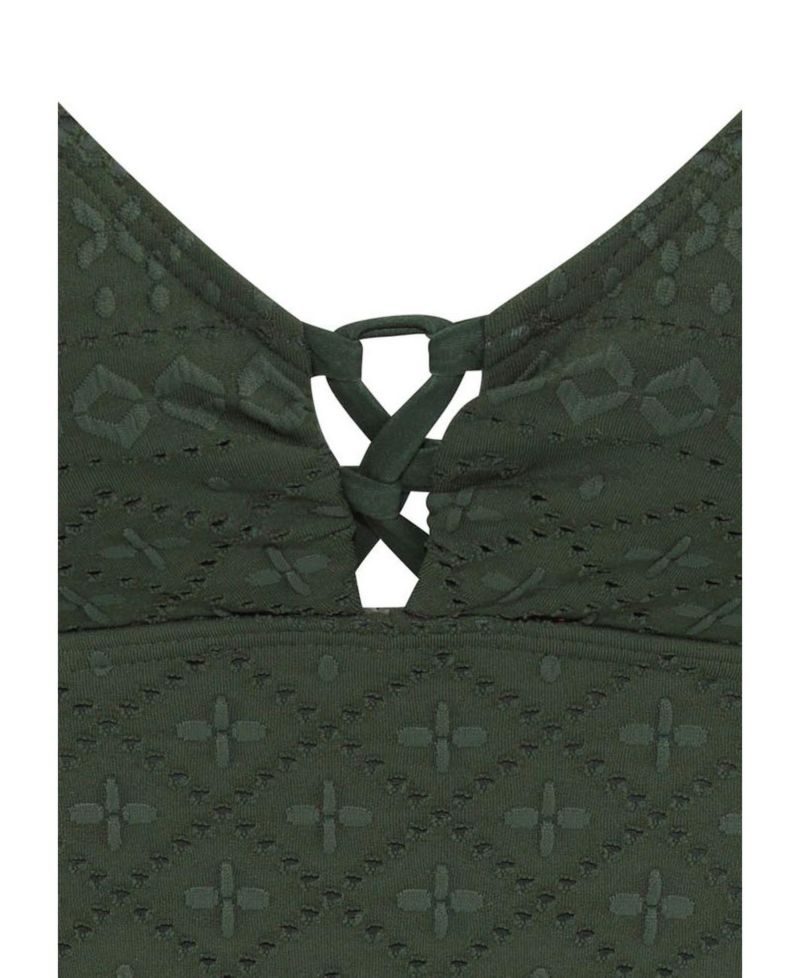 Women's Crochet Underwire Everyday Comfort Tankini Top