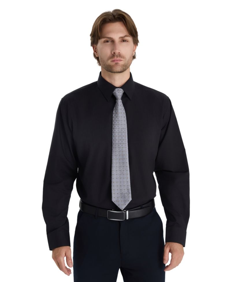 Men's Regular Fit Solid Dress Shirt
