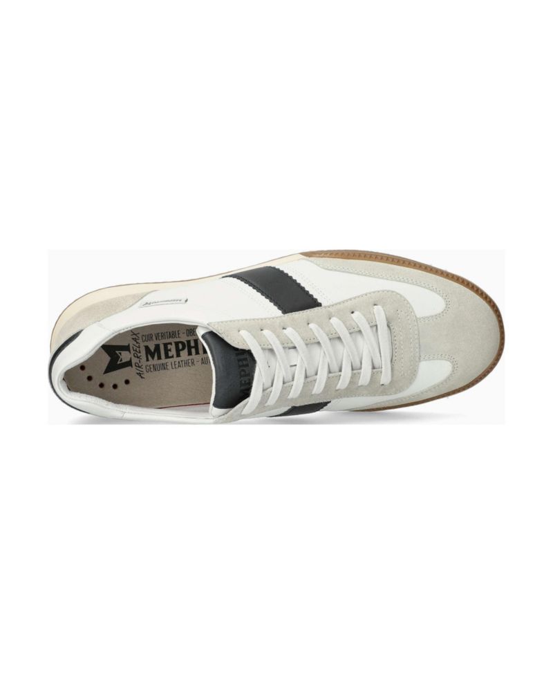 Men's Elyo Stone Suede and Leather Sneaker