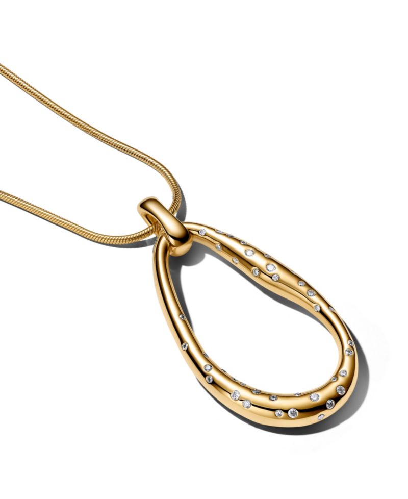 Stone-Set Statement Pendant Necklace